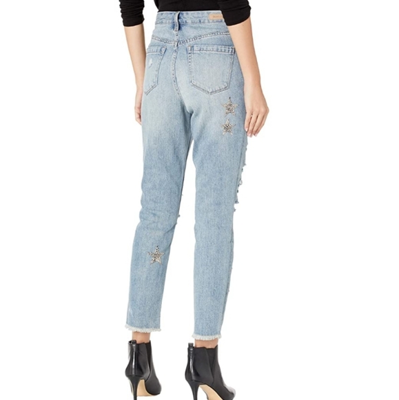 Blank NYC Snake Star Patch Crop Jean's 24 NWT - Picture 10 of 15